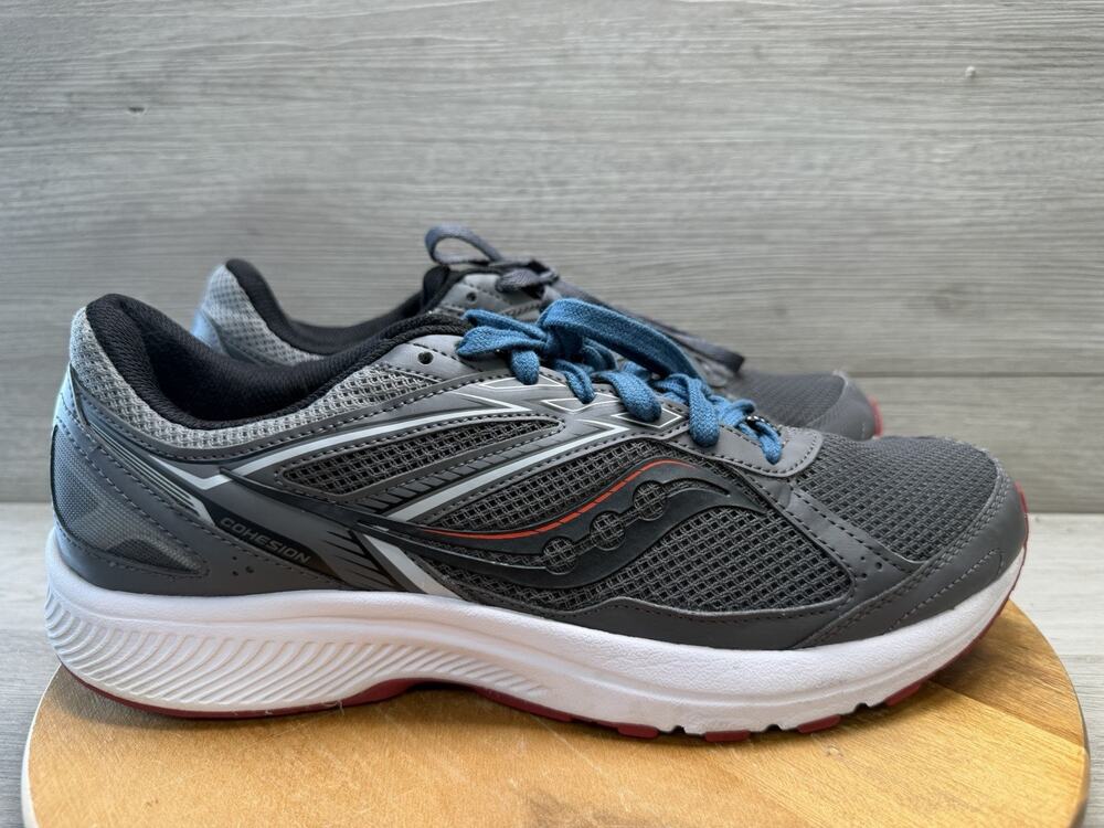 Saucony Cohesion 14 Trail Running Shoe S20628-2 Gray Red. Men’s 13